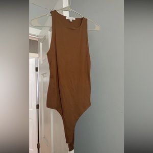 brown body suit racerback